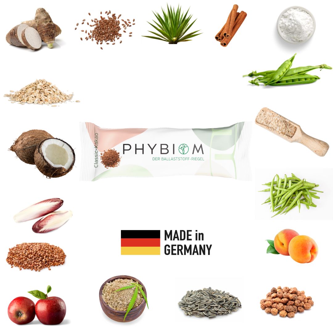 Phybiom - Ballaststoff-Riegel Classic-Kakao (9 Stück)