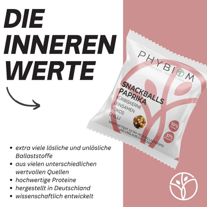 Phybiom - Snackballs Paprika (6 Beutel)
