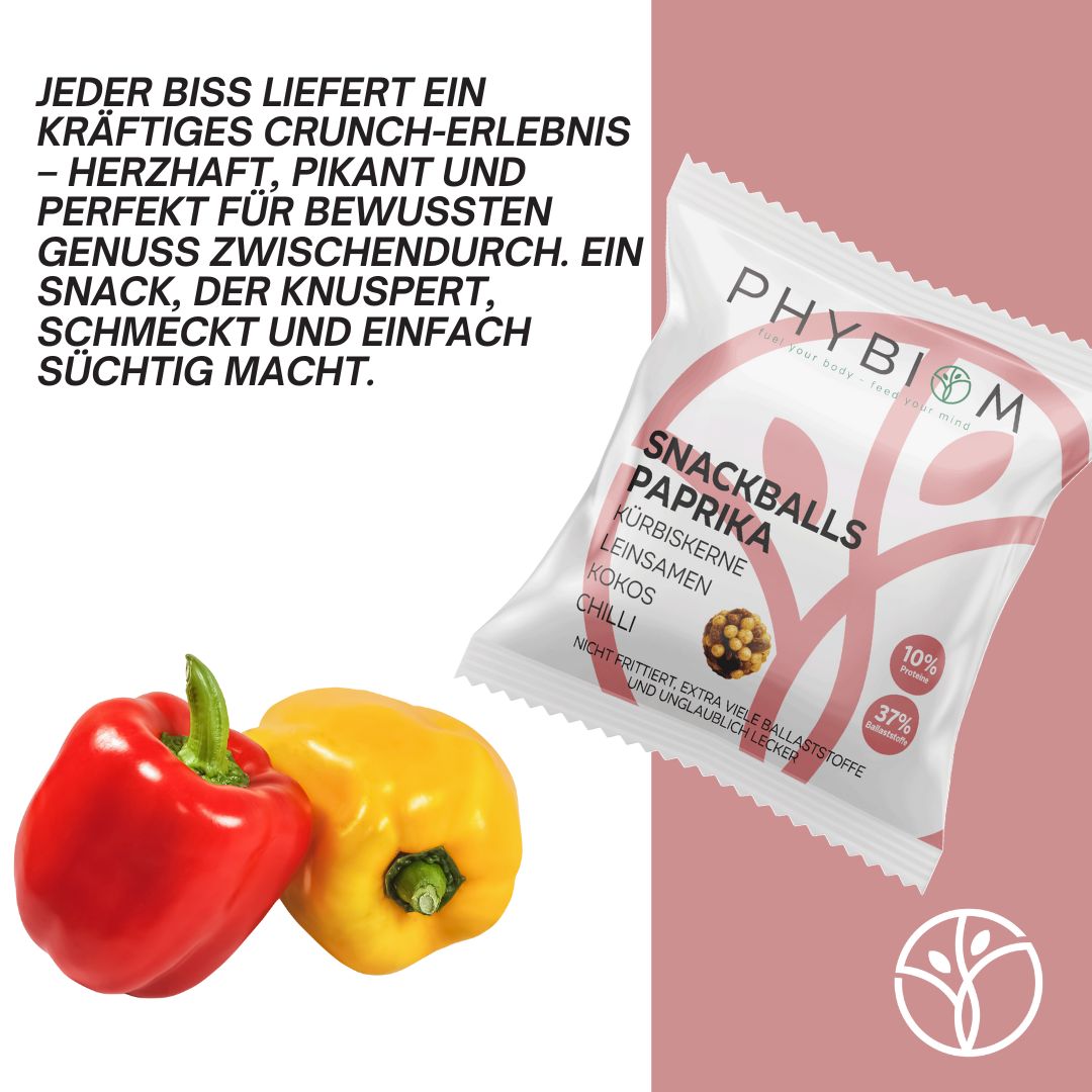 Phybiom - Snackballs Paprika (6 Beutel)