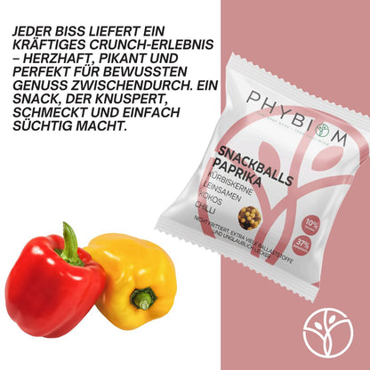 Phybiom - Snackballs Paprika (6 Beutel)