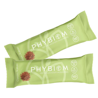 Phybiom - Ballaststoff-Riegel Classic Kakao (10 Stück)