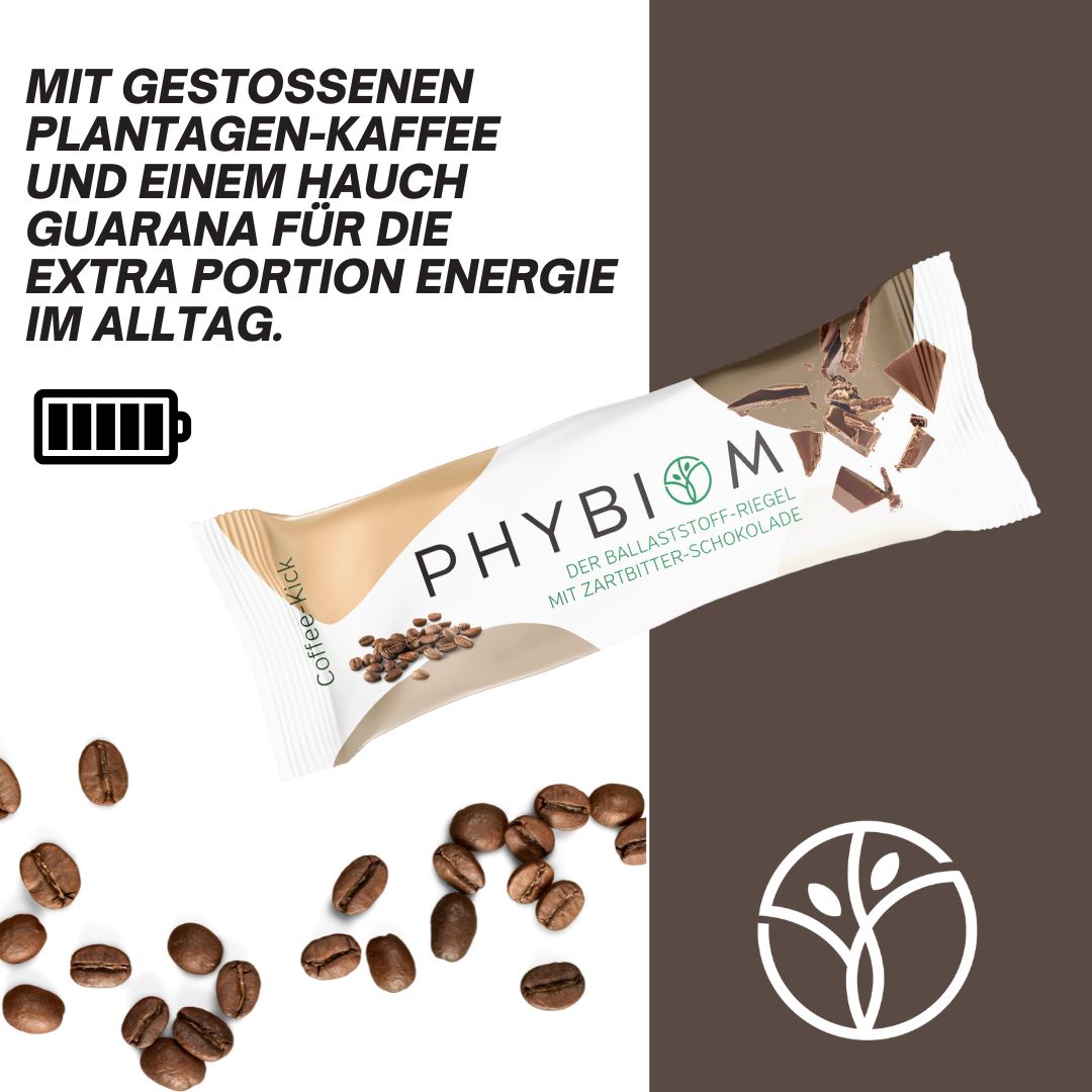 Phybiom - Schoko-Ballaststoff-Riegel Classic-Kakao (8 Stück)