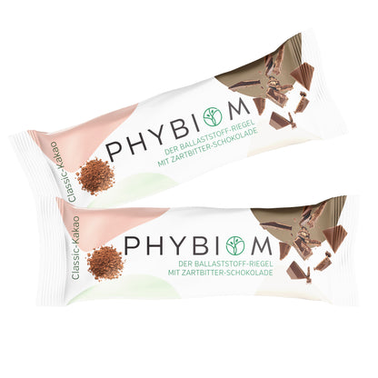 Phybiom - Schoko-Ballaststoff-Riegel Classic-Kakao (8 Stück)
