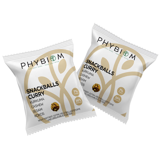 Phybiom - Snackballs Curry (6 Beutel)
